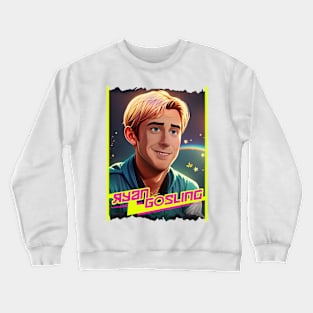 movie 2023 Ryan Gosling graphic illustration design by ironpalette Crewneck Sweatshirt